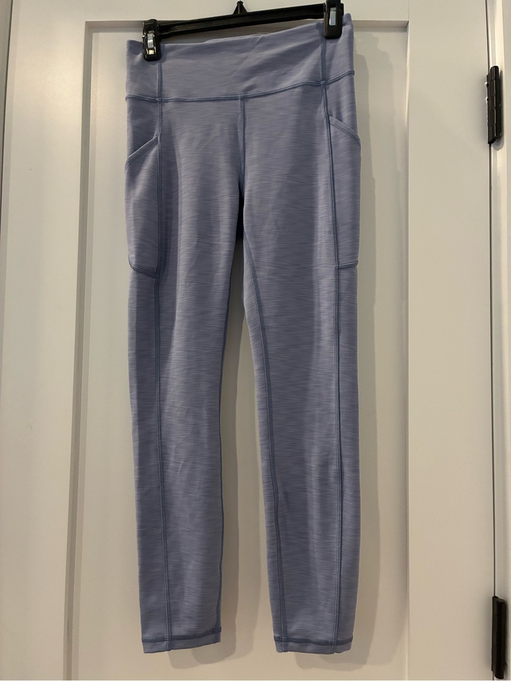 lululemon athletica Heathered Slate Blue Leggings with Side Pockets